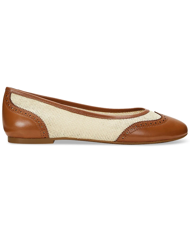 Lauren Ralph Lauren Women's Jayna Wingtip Ballet Flats