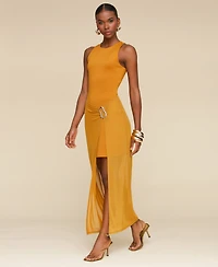 Avec Les Filles Women's Sarong Maxi Dress