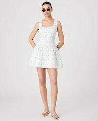 French Connection Women's Anna Fleur Ruched Minidress