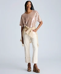 Kenneth Cole Women's Oversized Sequin T-Shirt
