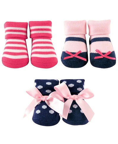 Luvable Friends Baby Girls Socks Giftset