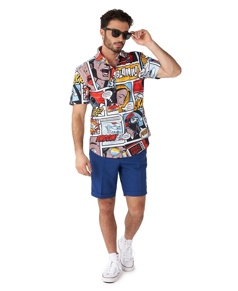 OppoSuits Men's Shirt - Short Sleeve Shirts