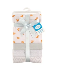 Luvable Friends Boys Durable Baby Cotton Flannel Receiving Blankets