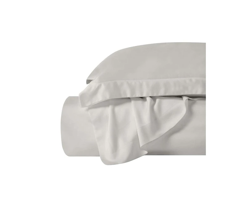 Superior Modal From Beechwood 400 Thread Count Lightweight Cooling Solid Duvet Cover Set, Full/Queen