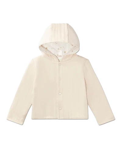 MeMoi Baby Boys or Girls Hooded Reversible Cotton Rich Star-Print / Quilted Jacket