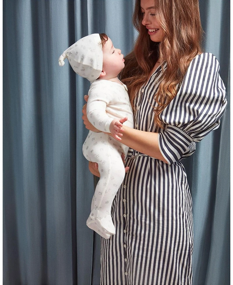 MeMoi Baby Boys "Love is Home" Blend Zippered Footie