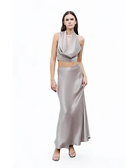 Nocturne Women's Backless Belted Blouse