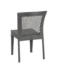 Streamdale Stackable Wicker Patio Chairs - Grey, Durable & Stylish