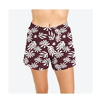 Calypsa Women's Classic Fit Swim Shorts With Panty