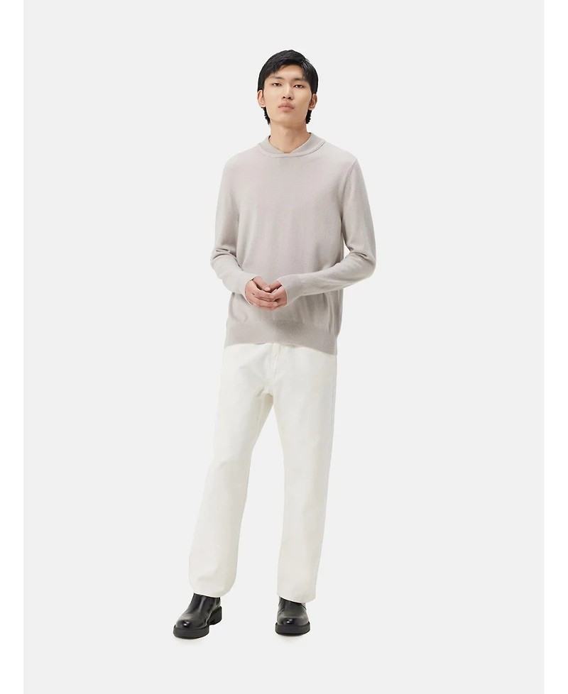 Gobi Cashmere Men's Double-Neckline Cashmere Sweater