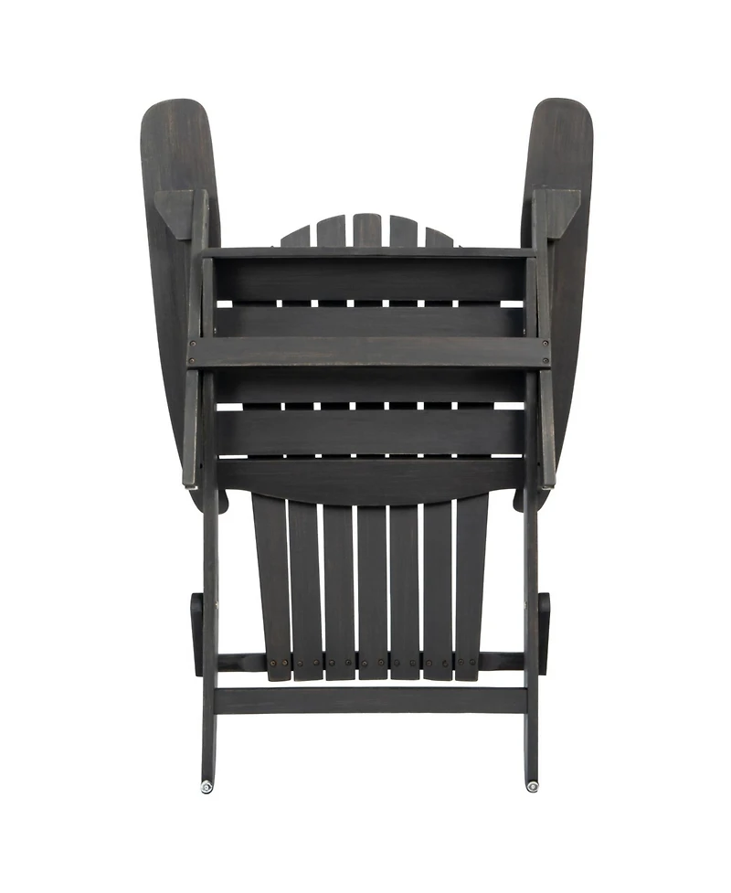 Streamdale Rustic Acacia Wood Folding Adirondack Chair