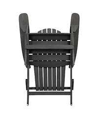 Streamdale Rustic Acacia Wood Folding Adirondack Chair