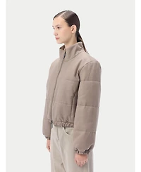 Gobi Cashmere Women's Cropped High-Neck Jacket