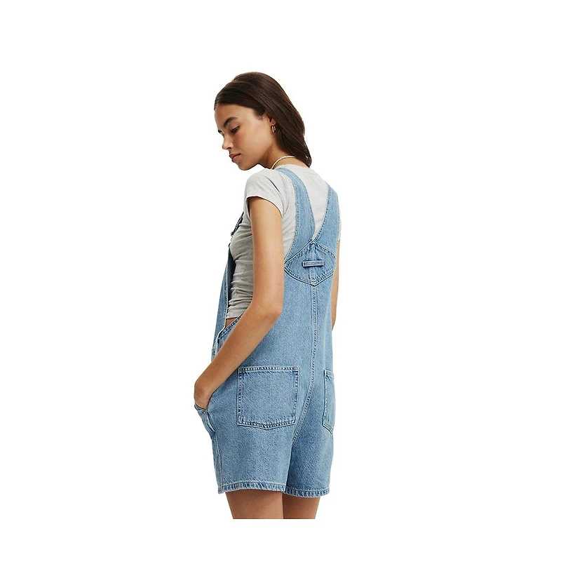 Cotton On Women's Short Denim Overall