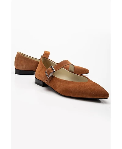 Willow Leather Mary Jane Flats