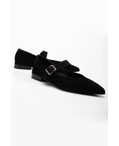 Willow Leather Mary Jane Flats