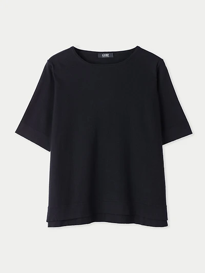 Gobi Cashmere Women's Box-Cut Cotton Silk Blend T-Shirt