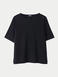 Gobi Cashmere Women's Box-Cut Cotton Silk Blend T-Shirt