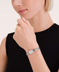 Rosefield Mini Octagon Women's Silver Tone Stainless Steel Bracelet Watch 18.5mm