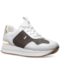 Michael Kors Women's Raina Lace-Up Trainer Running Sneakers