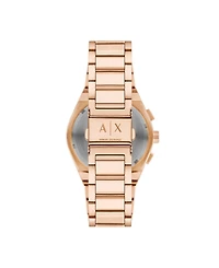 A|X Armani Exchange Men's Quartz Chronograph Rose Gold Stainless Steel Watch, 42mm