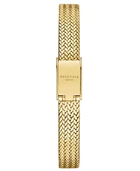 Rosefield Mini Small Edit Women's Gold Tone Stainless Steel Bracelet Watch 20.4mm