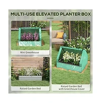 Green and Silver Mini Greenhouse – Stylish Compact Solution for Indoor and Outdoor Gardening