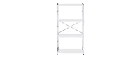 Storage Rack Shelving Unit Storage Shelf Steel Garage Utility Rack 4-Shelf Adjustable Shelves Heavy Duty Display Stand for Books, Kitchenware, Tools B