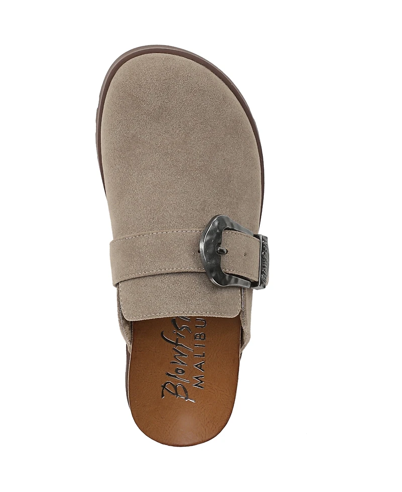 Blowfish Malibu Women's Sienna Round Toe Slip On Flat Clogs