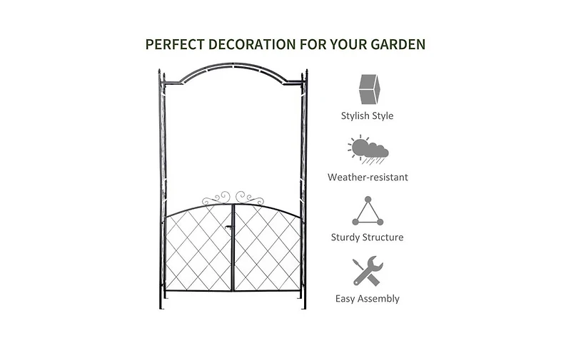 Garden Arch – Elegant Outdoor Archway for Garden, Pathway, or Entrance Decor