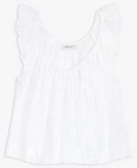 On 34th Women's Cotton Gauze Flutter-Sleeve Top, Exclusively at Macy's