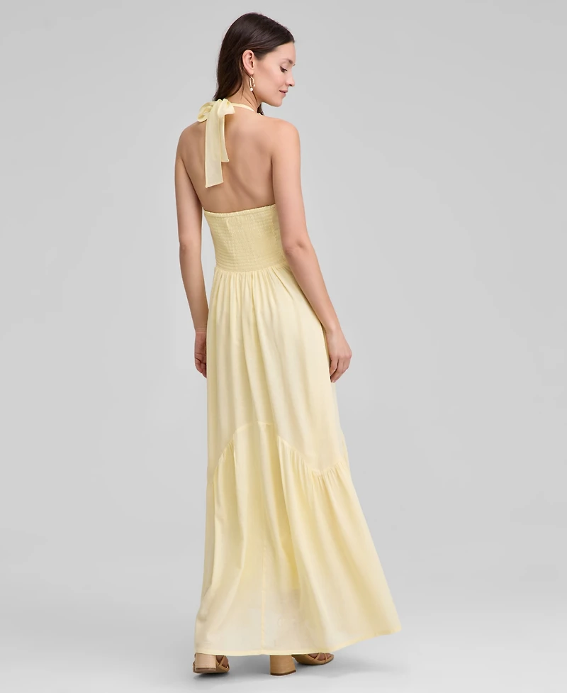 And Now This Women's Pintuck-Pleat Halter Maxi Dress, Exclusively at Macy's