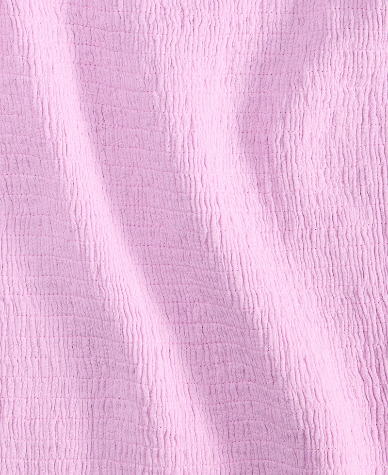 On 34th Women's Cotton Gauze Smocked Flutter-Sleeve Top, Exclusively at Macy's