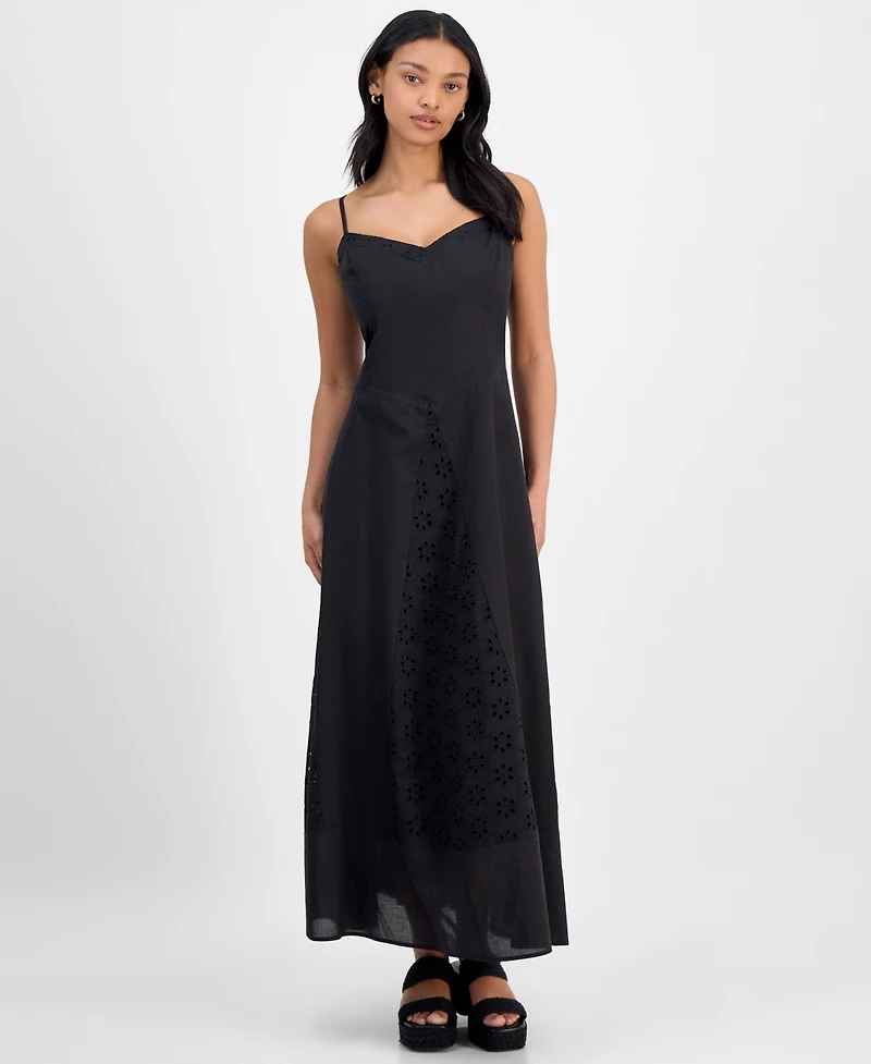And Now This Women's Eyelet Godet Maxi Dress, Exclusively at Macy's