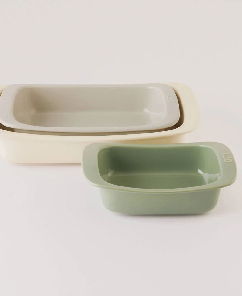 BergHOFF Balance 3-Piece Stone Rectangular Baking Dish Set