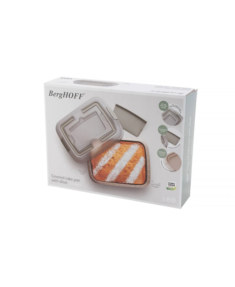 BergHOFF Balance Nonstick Carbon steel 15" Covered Cake Pan Set