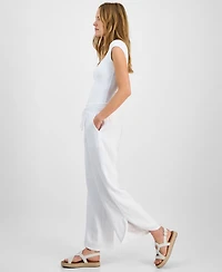 Jm Collection Women's Cotton Gauze Tulip-Hem Pants, Exclusively at Macy's