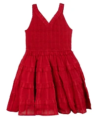 Rare Editions Toddler and Little Girls Shadow Strip Dress