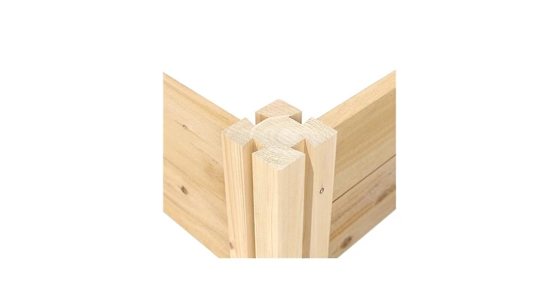 4 ft x 8 ft Cedar Wood Raised Garden Bed