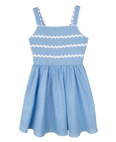 Rare Editions Big Girls Ric-Rac Dress