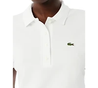 Lacoste Usa Women's Short-Sleeve Ruched Polo T-shirt