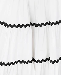 Rare Editions Big Girls Ric-Rac A-Line dress