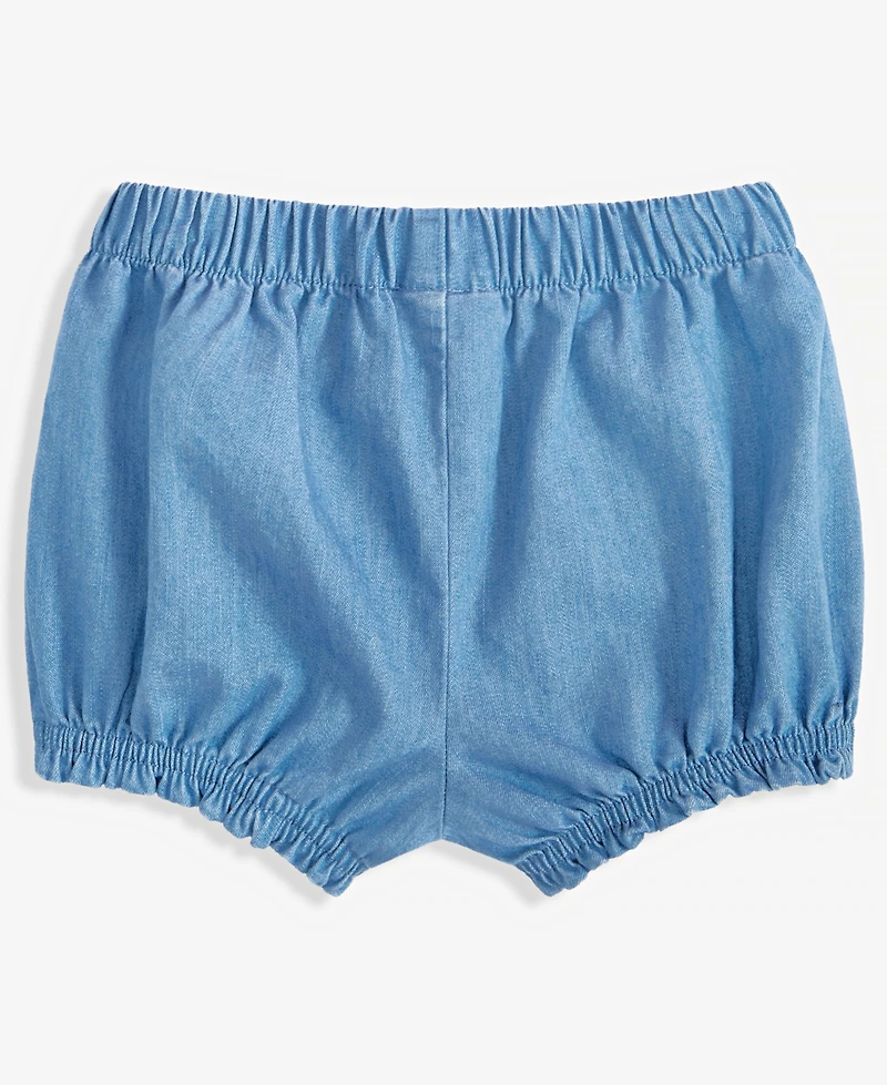 First Impressions Baby Girls Denim Bubble Shorts, Exclusively at Macy's