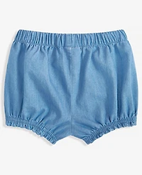 First Impressions Baby Girls Denim Bubble Shorts, Exclusively at Macy's