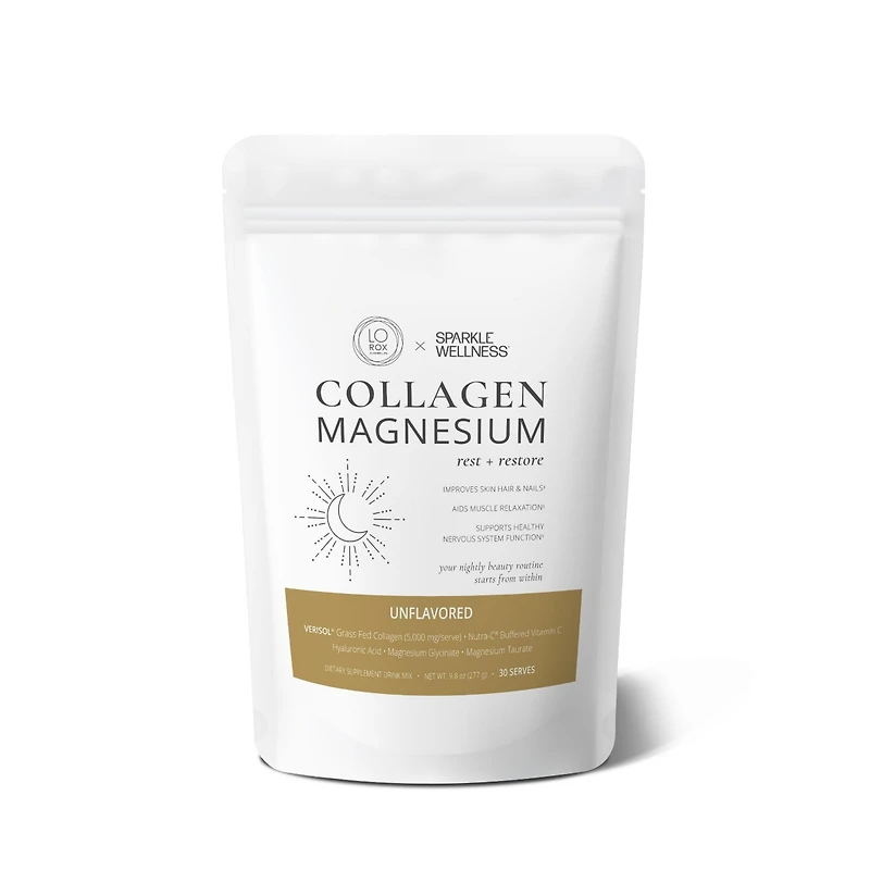 Collagen Magnesium Rest + Restore [30 Serves] Verisol Bioactive Collagen Peptides, Magnesium Glycinate & Taurate Salts | Calming Beauty Routine