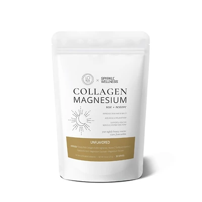 Collagen Magnesium Rest + Restore [30 Serves] Verisol Bioactive Collagen Peptides, Magnesium Glycinate & Taurate Salts | Calming Beauty Routine