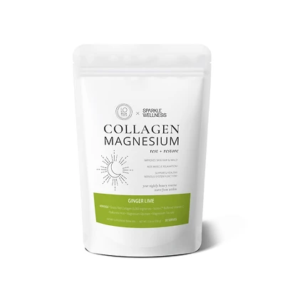 Collagen Magnesium Rest + Restore [30 Serves] Verisol Bioactive Peptides, Glycinate & Taurate Salts | Calming Beauty Routine