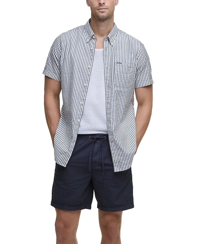 Barbour Men's Relaxed-Fit Seersucker Shorts
