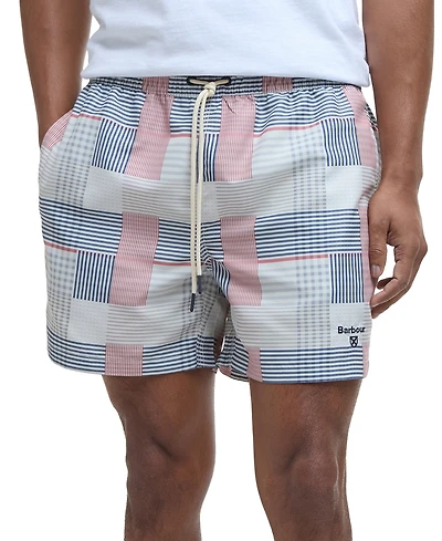 Barbour Men's Oakshore Patchwork 5" Swim Shorts