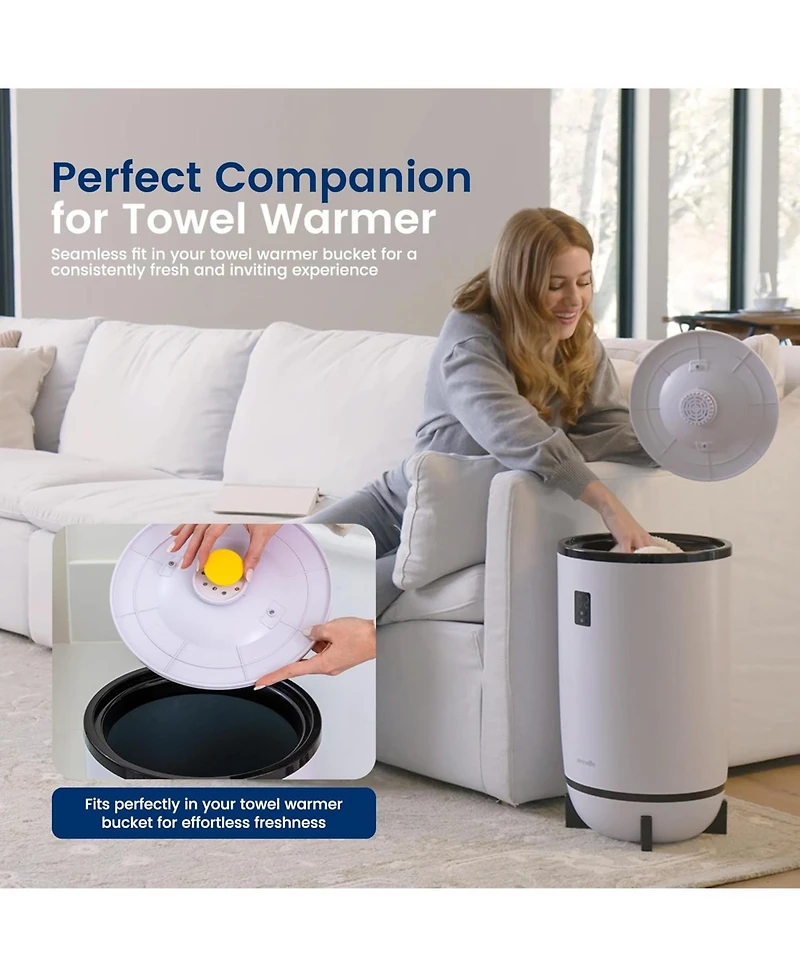 SereneLife Lemon Scented Fragrance Discs for Towel Warmer, 15-Pack